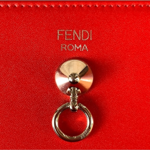 FENDI By The Way Continental Wallet in red - Picture 2 of 7